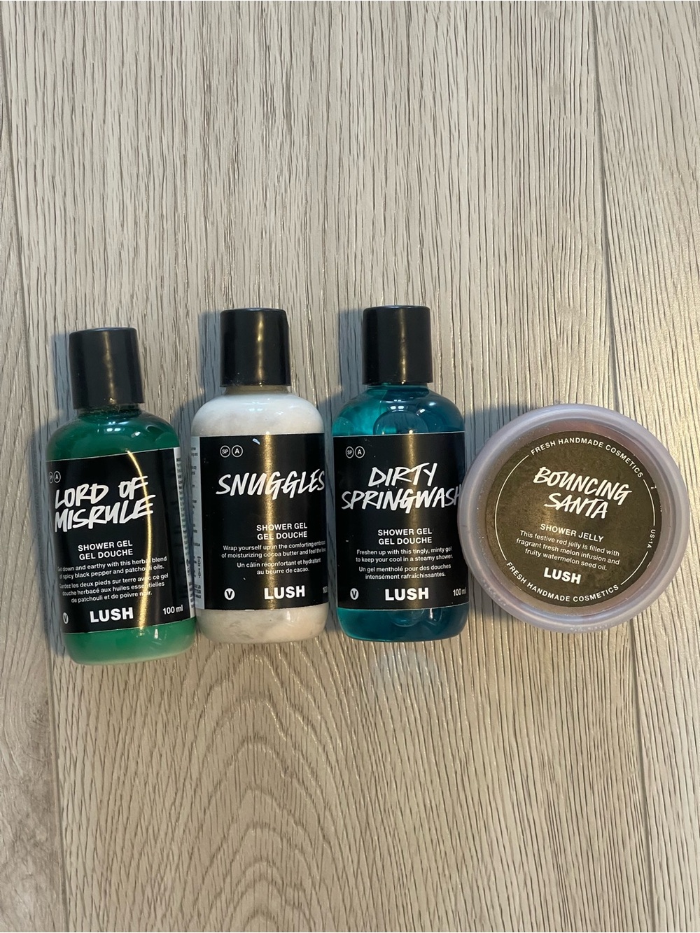 LUSH Shower Gel & Jelly Set - Set of 4 Limited Edition Body Washes